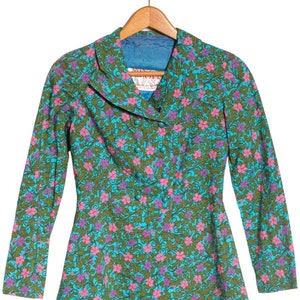 Vintage 1960&#39;s Dollyrockers Floral Jacket / Talla 6 - www.brickvintage.com