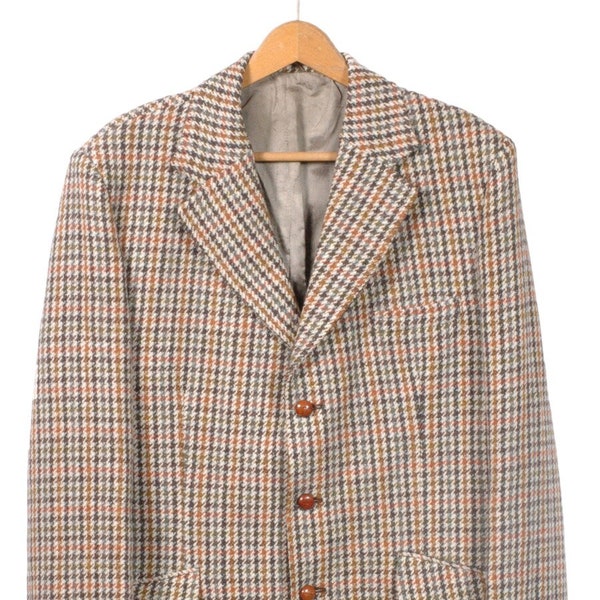 Vintage 1960's Dunn & Co Harris Tweed Jacket | Size 42 L - www.brickvintage.com