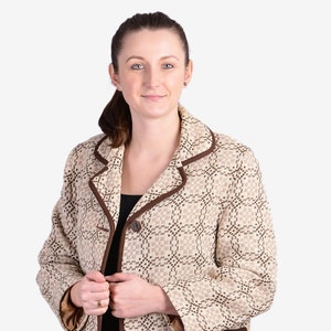 Vintage 1960&#39;s Eclipse Welsh Woollens Tapestry Coat | Size 16 - www.brickvintage.com