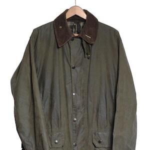 Vintage Barbour Border Wax Jacket Size C40 102cm M Www
