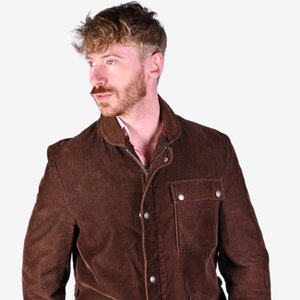 Vintage 1970&#39;s Dhobi Shearling Corduroy Jacket | Size L - www.brickvintage.com