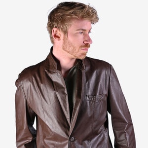 Vintage 1970&#39;s Brown Leather Jacket | Size M - www.brickvintage.com