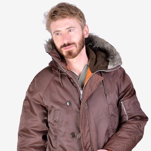Vintage 1970 s Brown Snorkel Parka Size XS Www.brickvintage