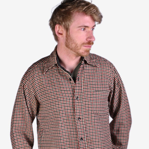 Vintage 1970's Pendleton Check Wool Shirt | Size M - www.brickvintage.com