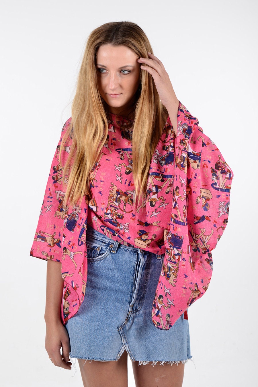 Image of Reworked Vintage Pharoahs Beach Top - Www.brickvintage.com