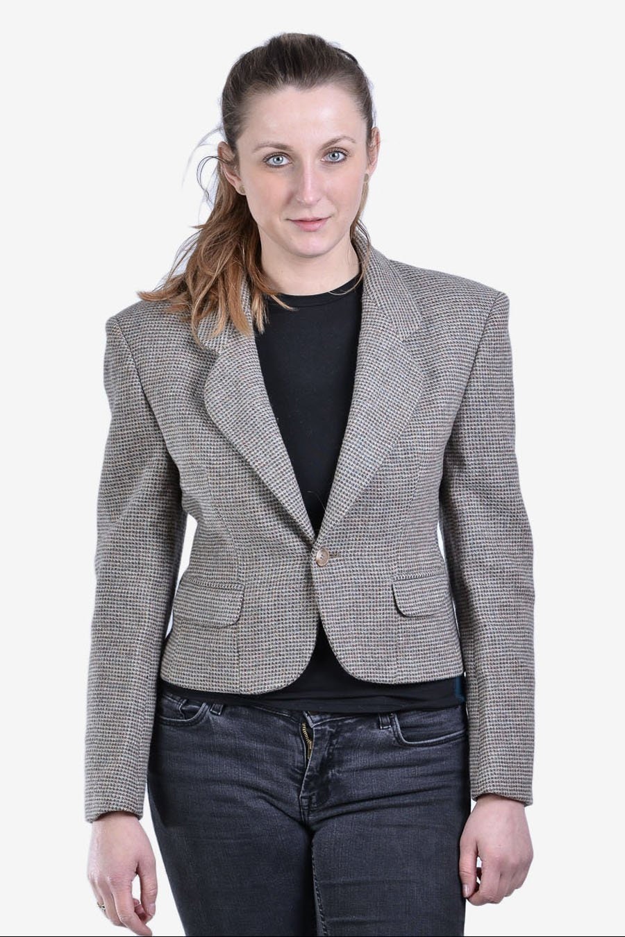 Image of Vintage J.g Hook Tweed Cropped Jacket  - Www.brickvintage.com