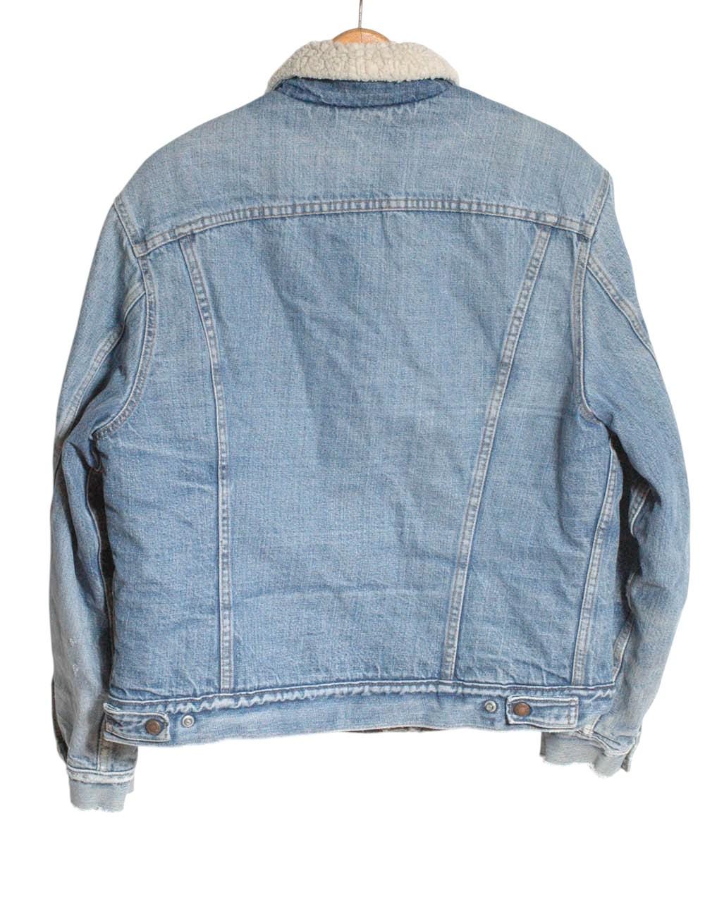 Vintage 1970's Levi's 70605 Denim Sherpa Jacket | Size M - Www