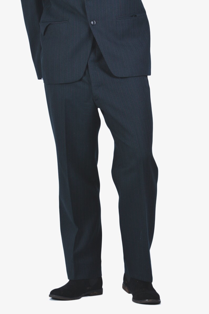 Vintage 1960/'s Stewart Of Princegate Pinstripe Suit 40 M www.brickvintage.com