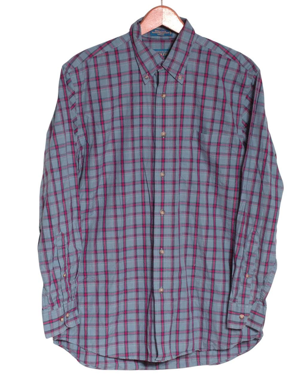 Chemise Homme Pendleton à Carreaux Manches Courtes - Taille Medium M - Coton - Occasion Très Bon état