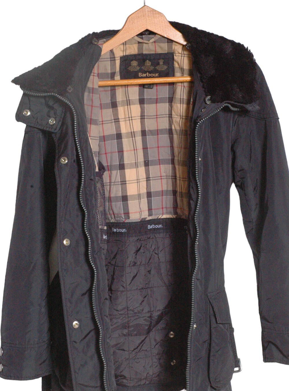 Barbour outlaw belted jacket deals