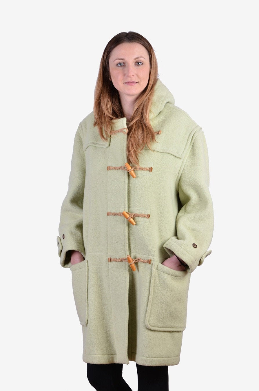 Image of Vintage Gloverall Green Duffle Coat | Size  - Www.brickvintage.com
