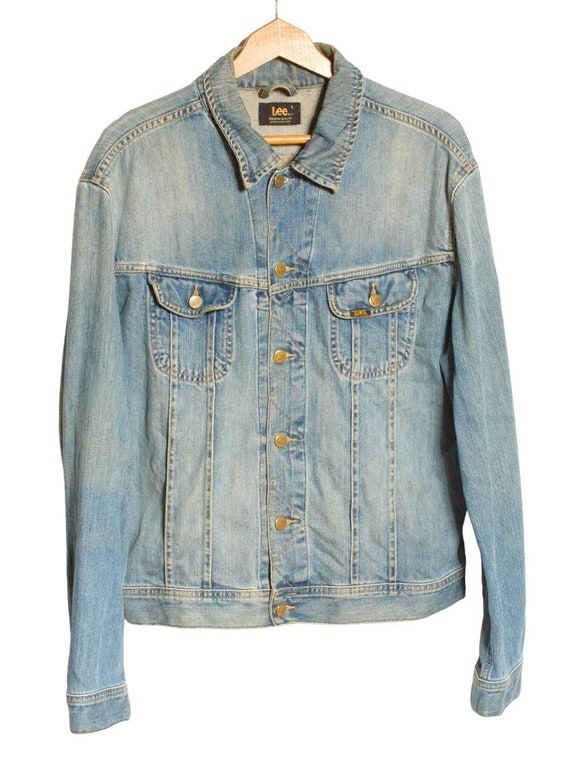 Jaqueta Jeans Masculina CalÃ§a Lee Anos 60 Jaqueta Jeans Azul