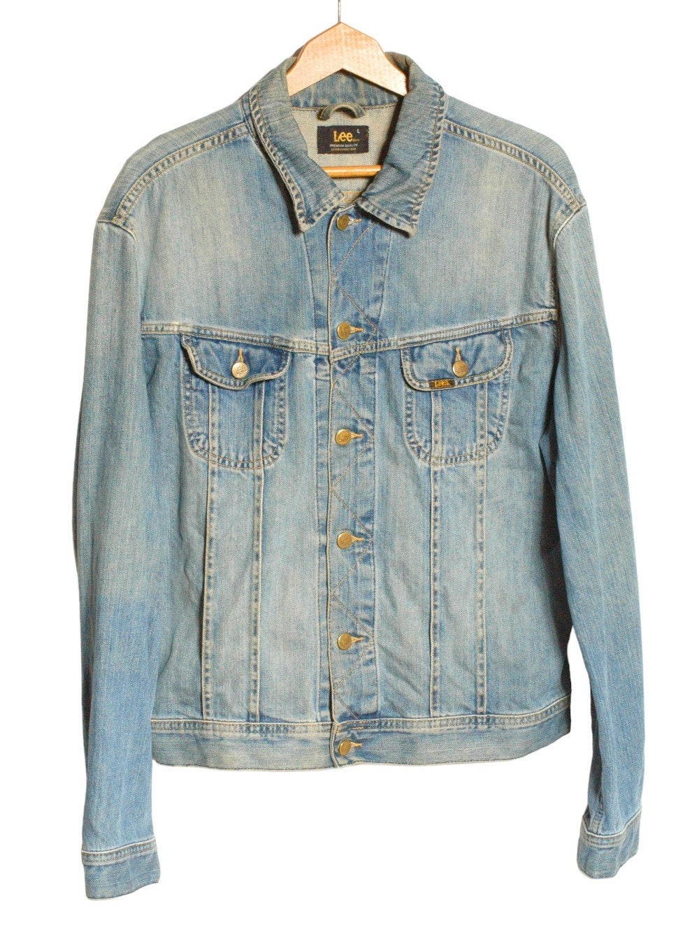 Jaqueta jeans azul vintage Lee Tamanho L