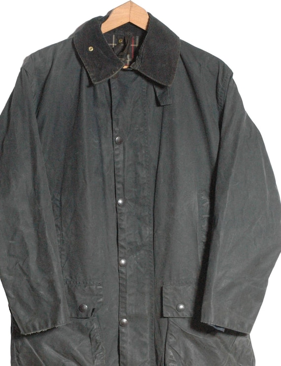Vintage Barbour Border Wax Jacket Coat | Size 91cm/36in XS