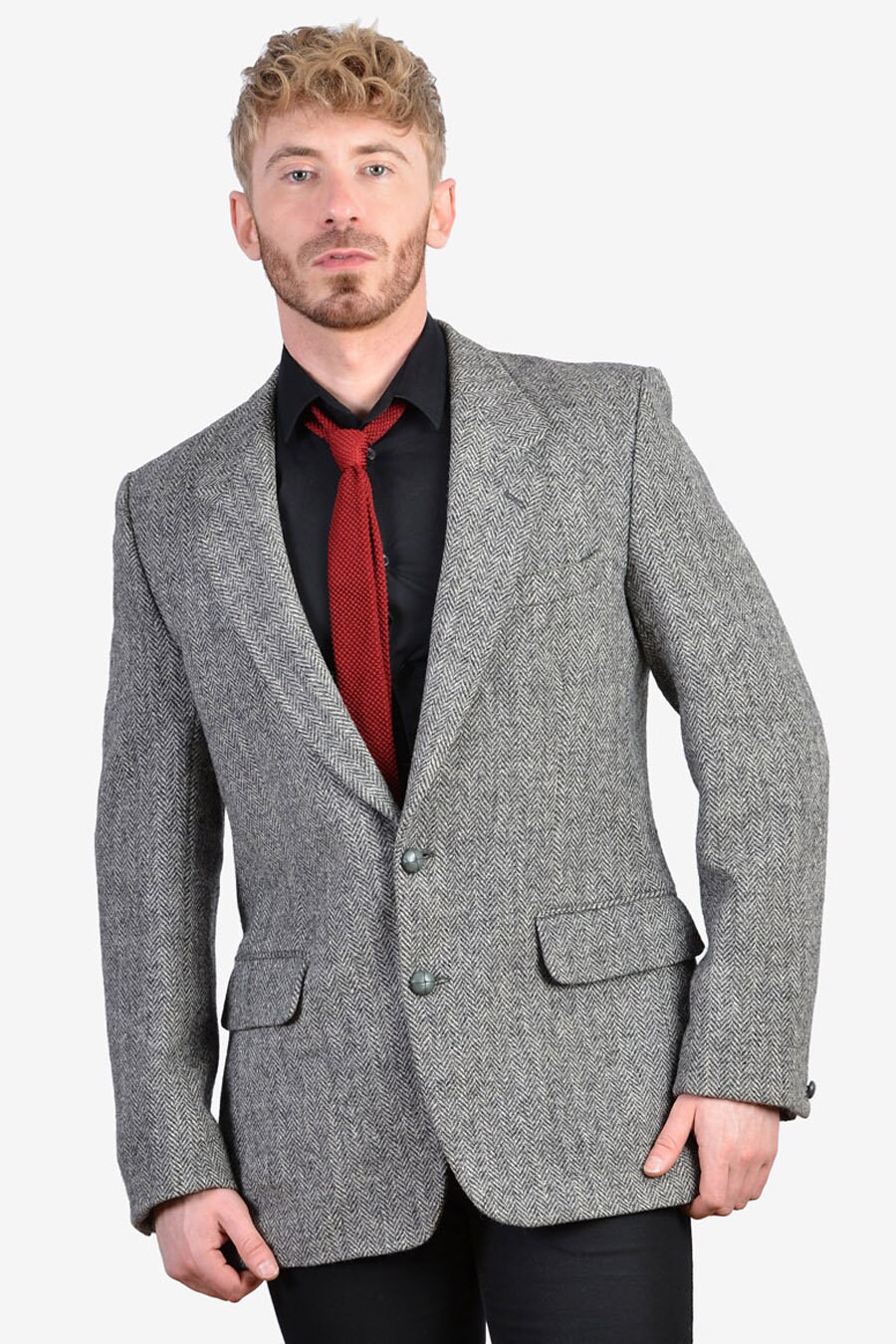 Image of Vintage 1960's Dunn & Co Harris Tweed Jacket | Size 40 M - Www.brickvintage.com