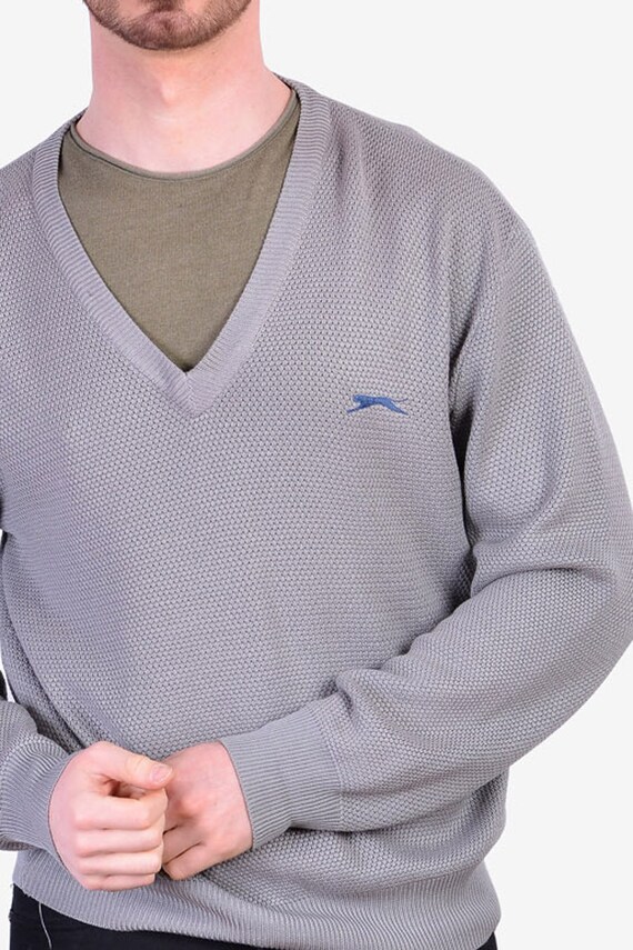 slazenger grey jumper
