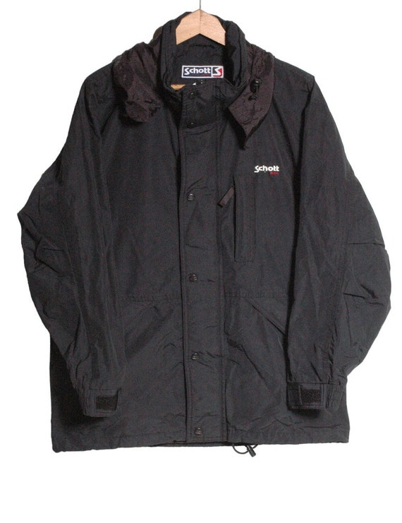 Buy Vintage Schott N.Y.C Black Waterproof Jacket Size S Www.brickvintage Online in India Etsy