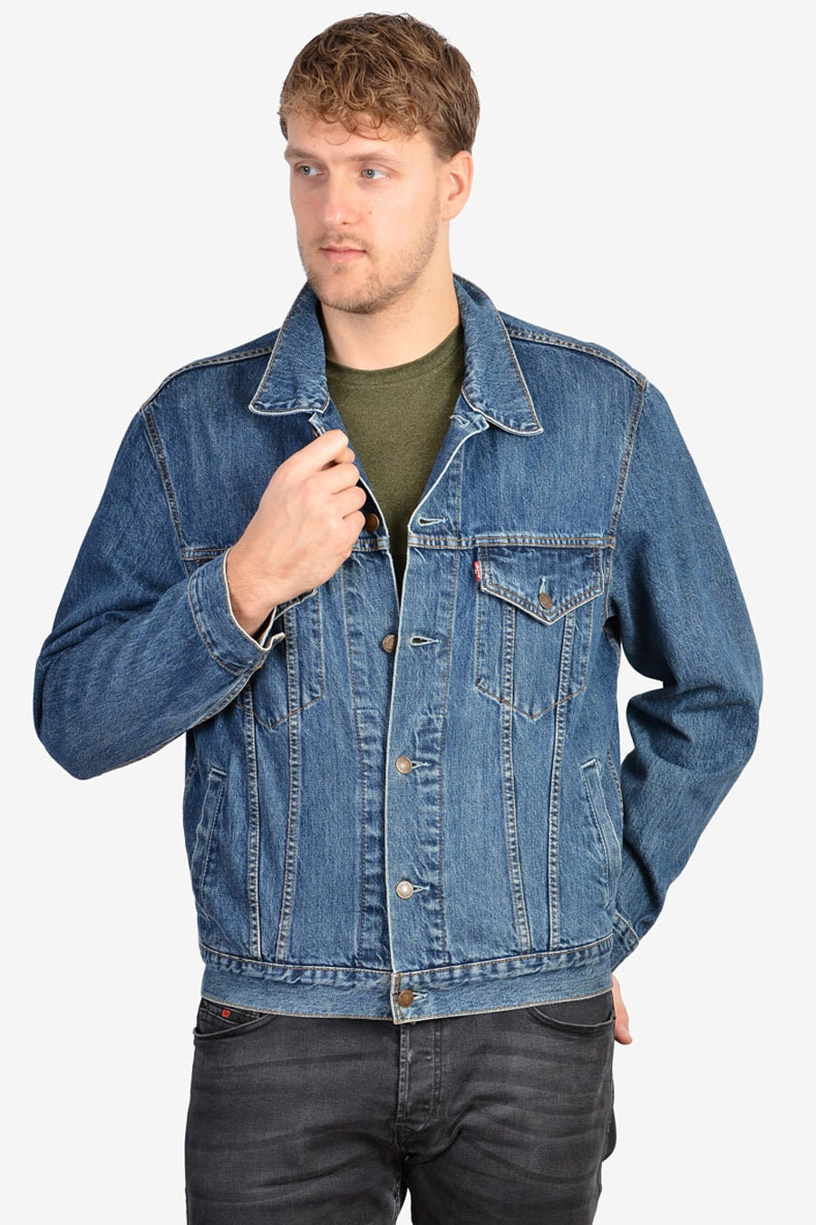 Vintage Levi's 70550 Blue Denim Jacket Size L | Etsy Denmark