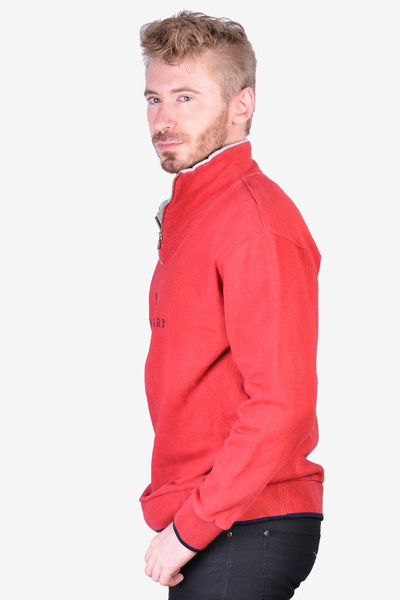fred perry red sweatshirt