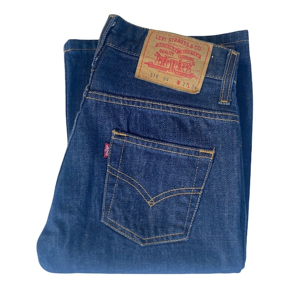 516 Dark Blue Flared Jeans 