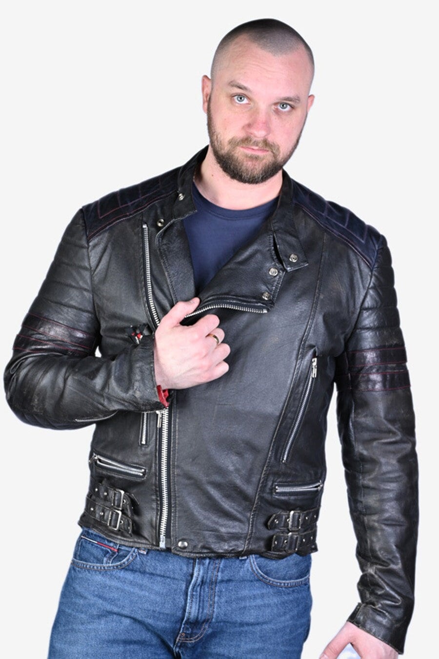 Vintage Campari Vanguard Mk1 Leather Biker Jacket | Size L - Www