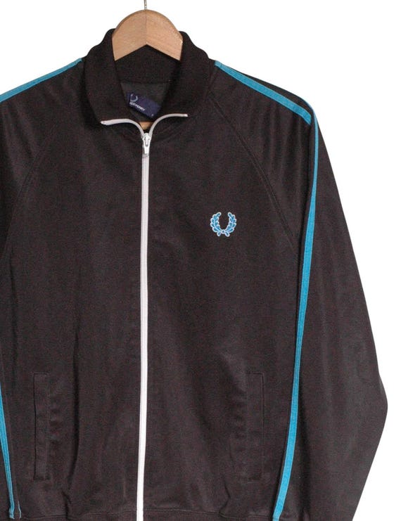 Vintage Fred Perry Black Track Jacket | Size S - Www.brickvintage