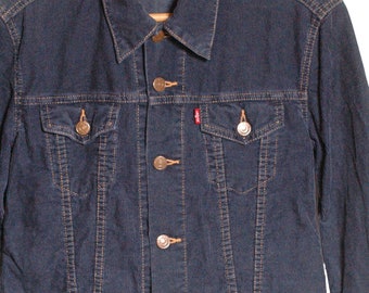 Vintage Levi's Navy Blue Corduroy Jacket | Size 10 - Www Vintage Levi's Navy Blue Corduroy Jacket | Size 10 - Www