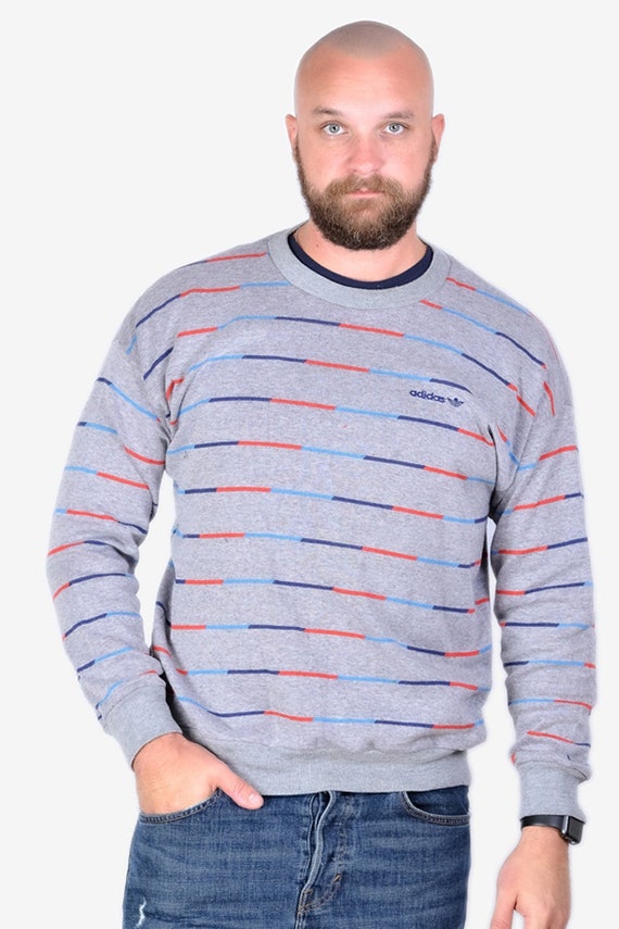 Vintage Adidas West German Striped Sweatshirt Size L - Etsy Denmark