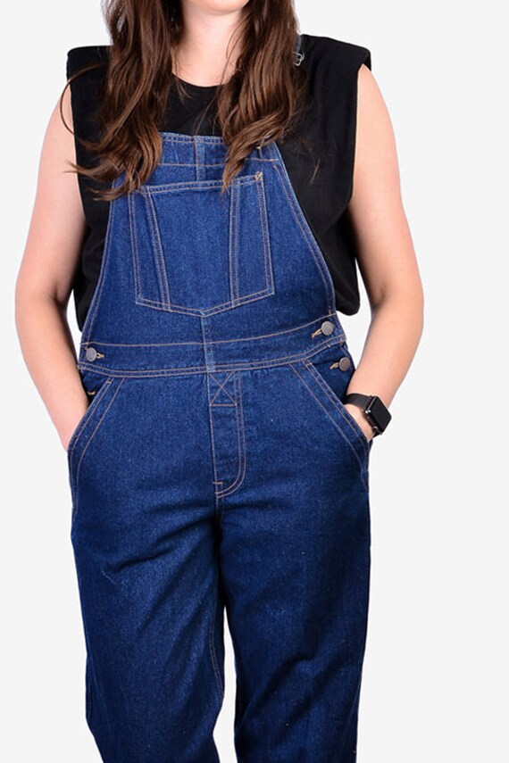 Vintage Indigo Blue Denim Dungarees 