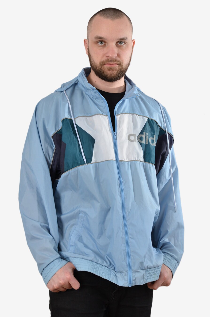 adidas windcheater blue