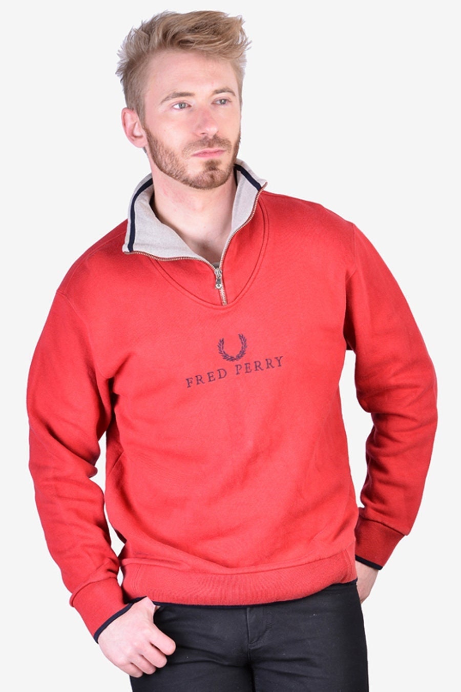 fred perry sweatshirt red