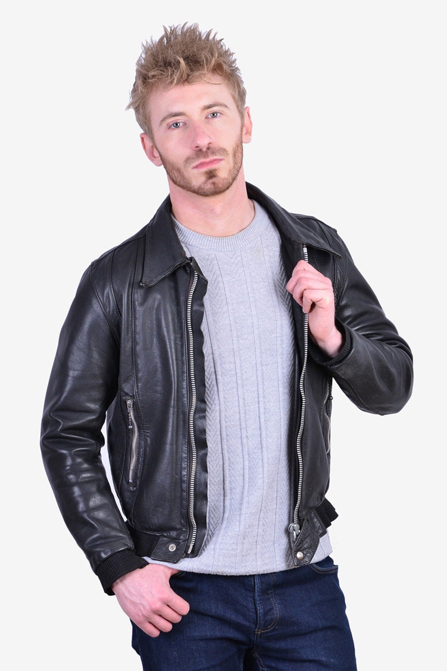 Image of Vintage 1960's Belstaff Leather Bomber Jacket | Size S - Www.brickvintage.com