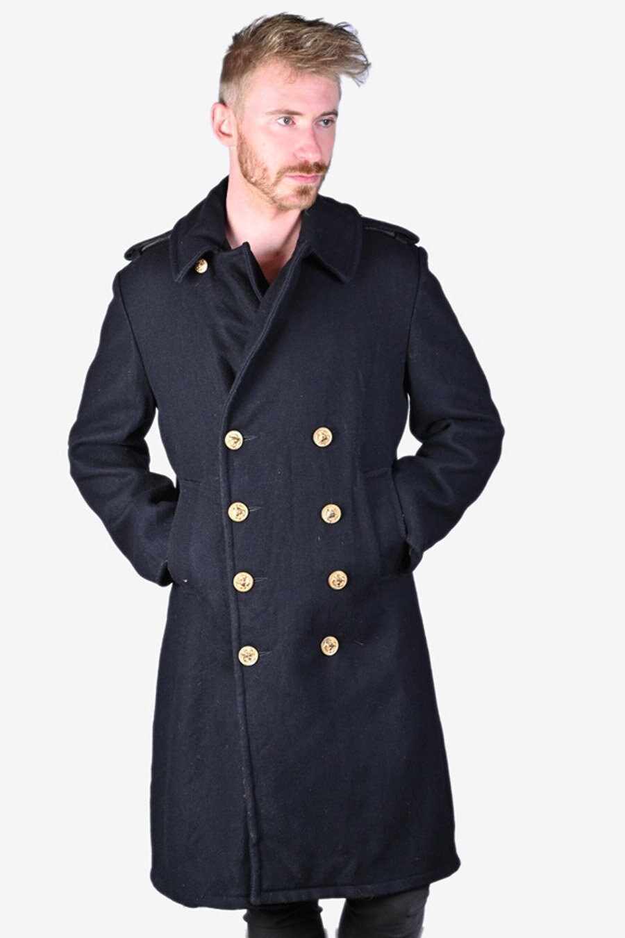 Vintage 1970's Fox Knapp Wool Overcoat | Size S - Www