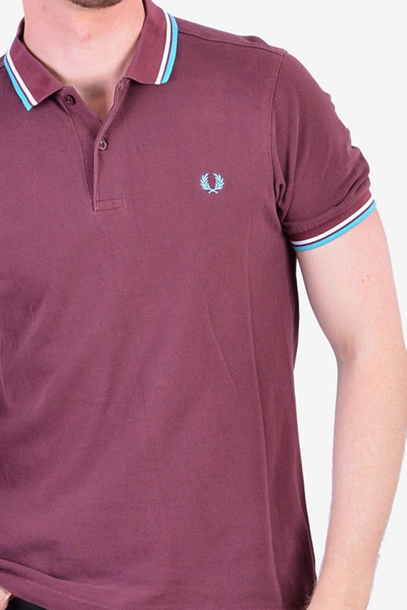 Vintage Fred Perry Maroon Polo Shirt Size XS - Etsy