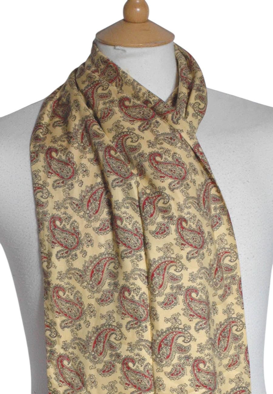 Vintage 1960's Tootal Paisley Mod Scarf - Www.brickvintage