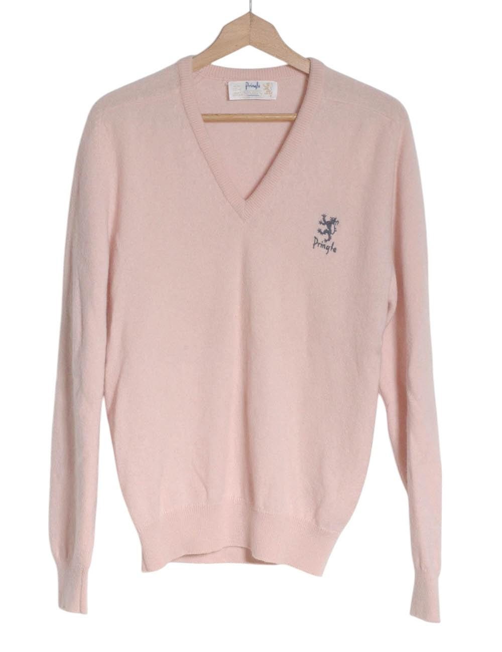 Vintage 1980's Pringle Sports Pink Jumper | Size S - www.brickvintage.com