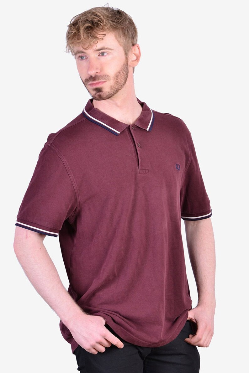 Vintage Fred Perry Maroon Polo Shirt 