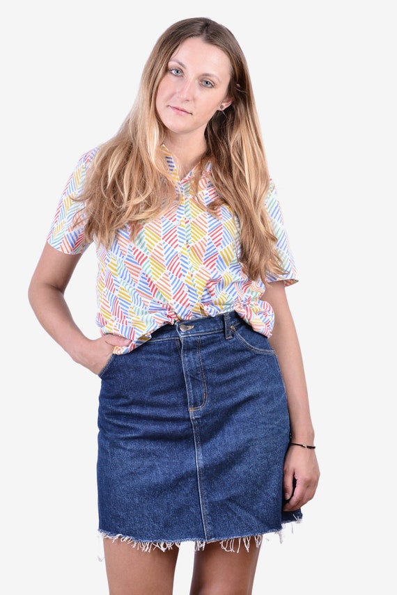 1970s denim skirt