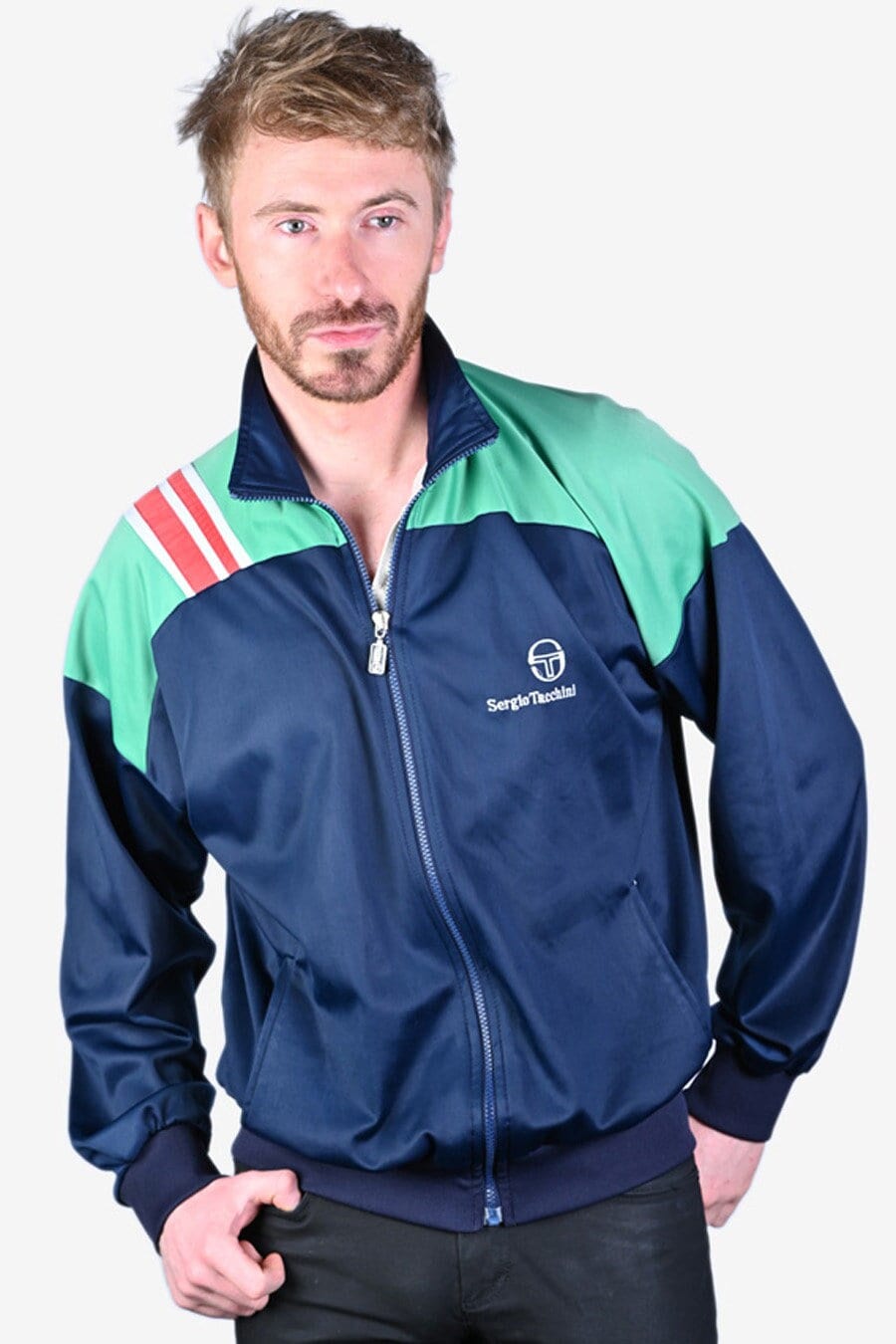 Vintage Sergio Tacchini Track Jacket Size M Www.brickvintage Etsy