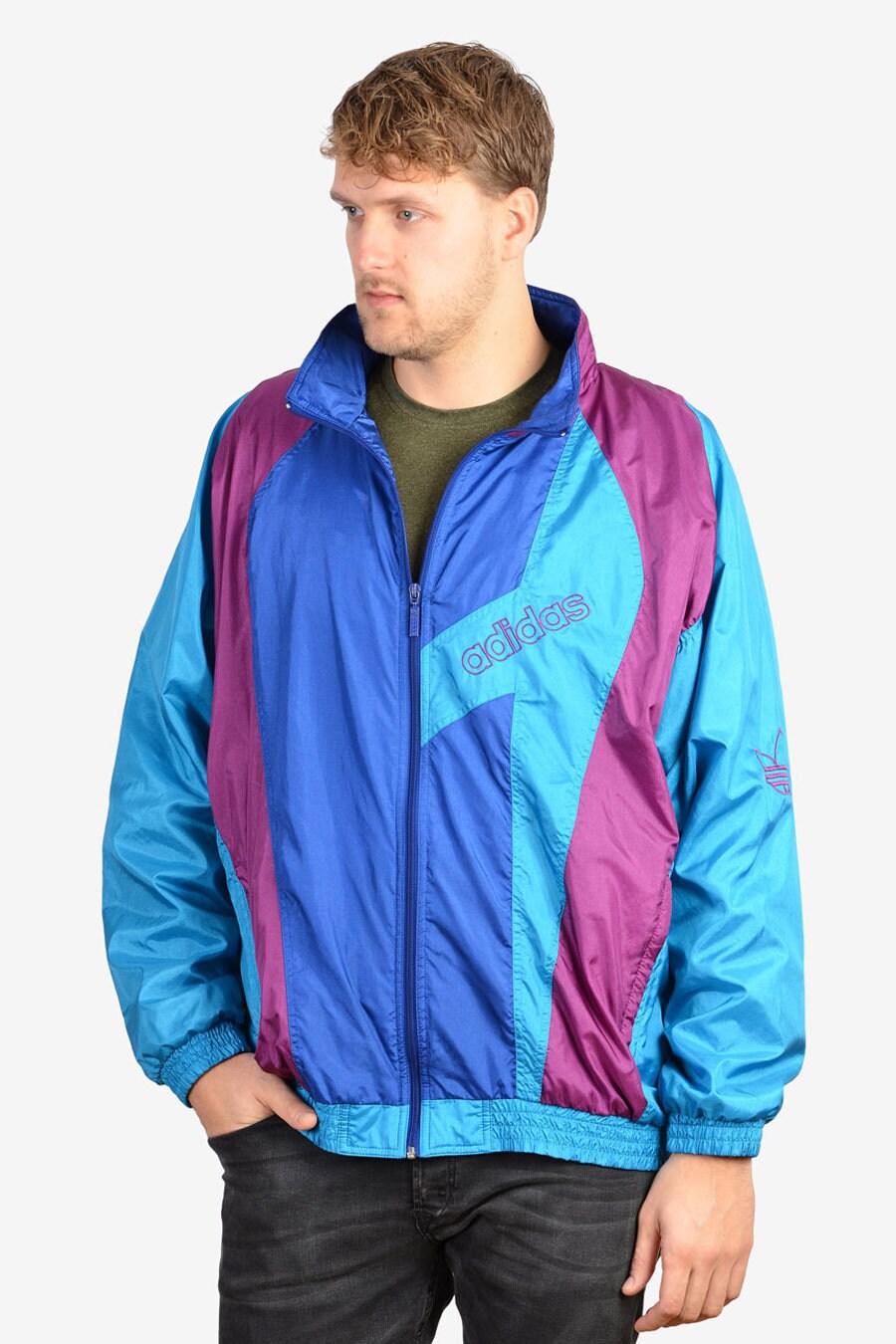 Image of Retro Adidas Shell Suit Jacket | Size Xxxl - Www.brickvintage.com