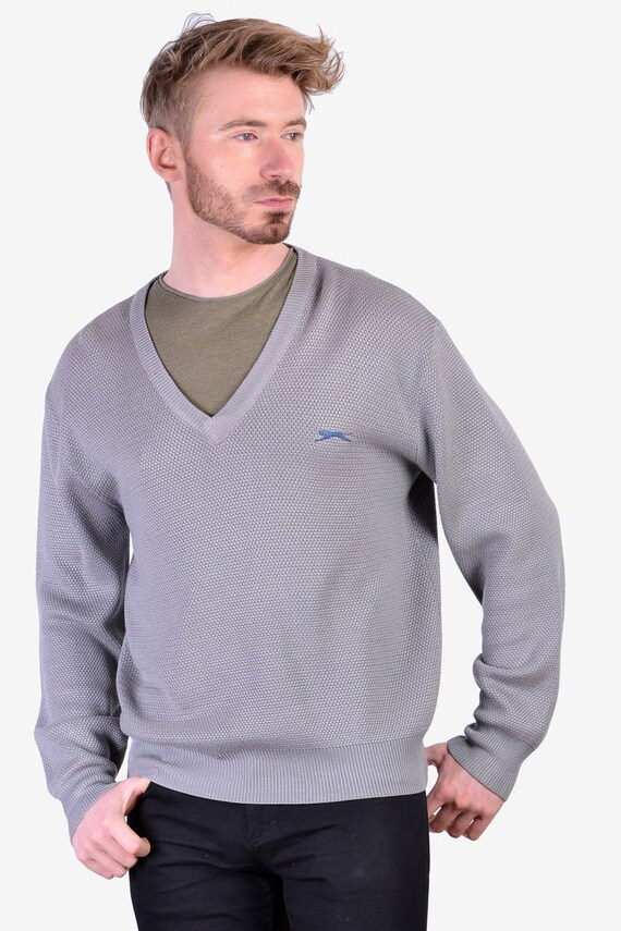 slazenger grey jumper