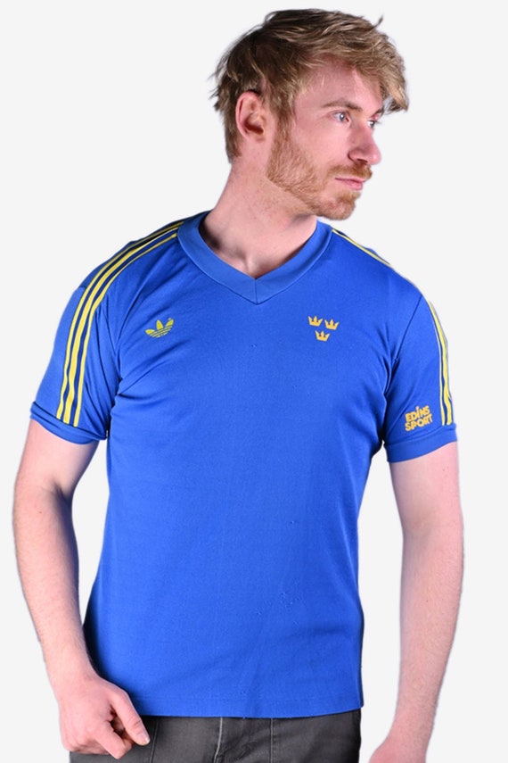Vintage Adidas Ventex Sweden T Shirt | Size XS - w