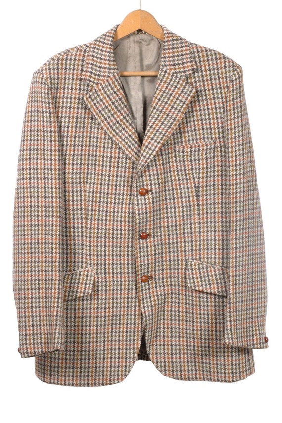 Vintage 1960's Dunn & Co Harris Tweed Jacket Size 42 L - Etsy