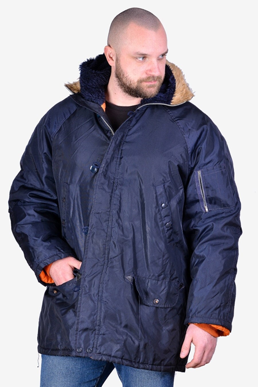 Blue snorkel parka sale
