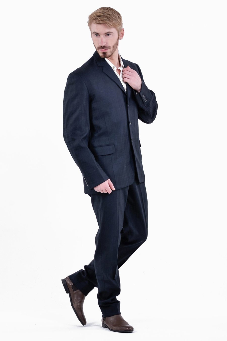 Image of Vintage 1960's Fowkes & Mayo Check Wool Suit 38 S - Www.brickvintage.com