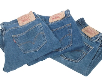 Levi 501 Blue Jeans Denim Grade A vintage W- www.brickvintage.com