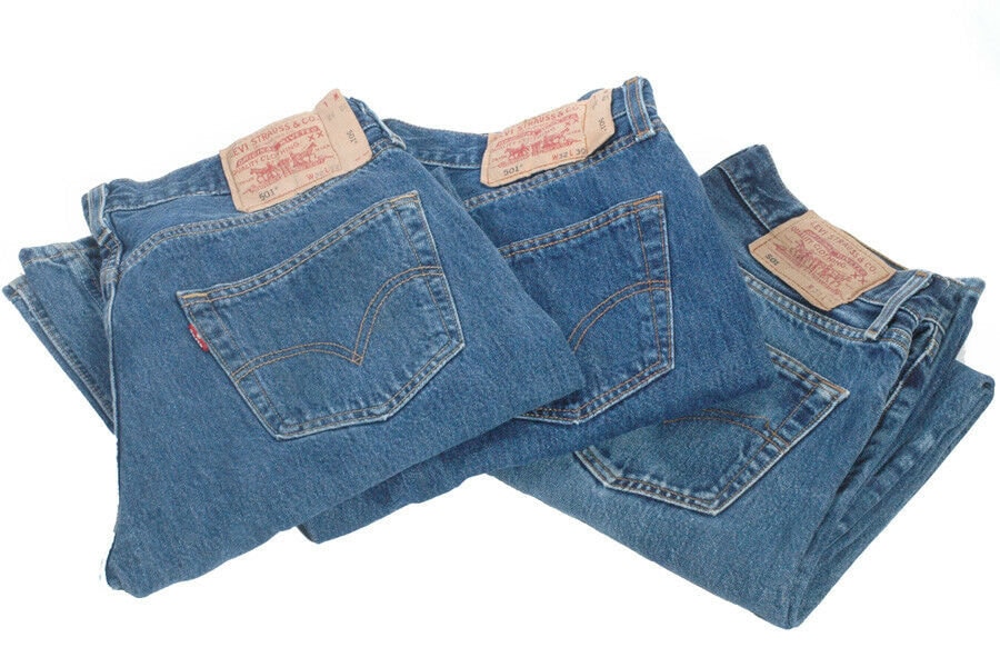 Image of Levi 501 Blue Jeans Denim Grade A Vintage W - Www.brickvintage.com