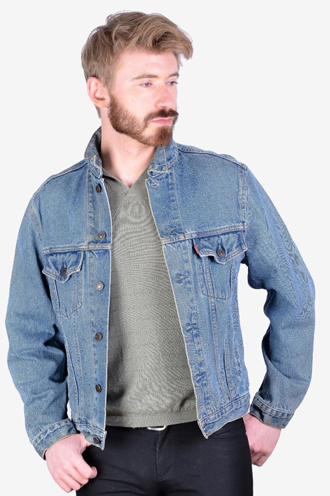 Vintage Levi 70503 Blue Denim Jacket Size S - Etsy