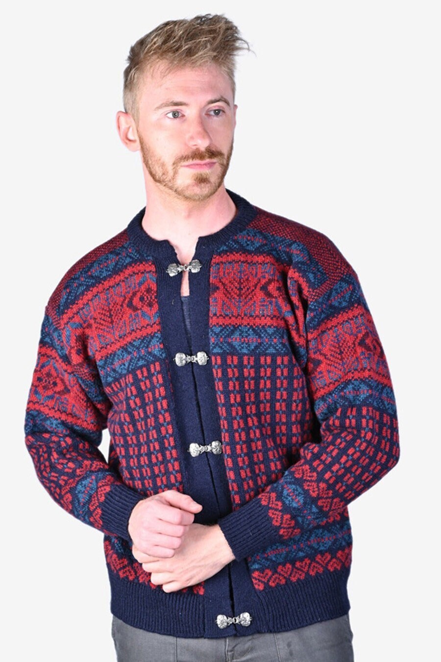 Mens top nordic cardigan