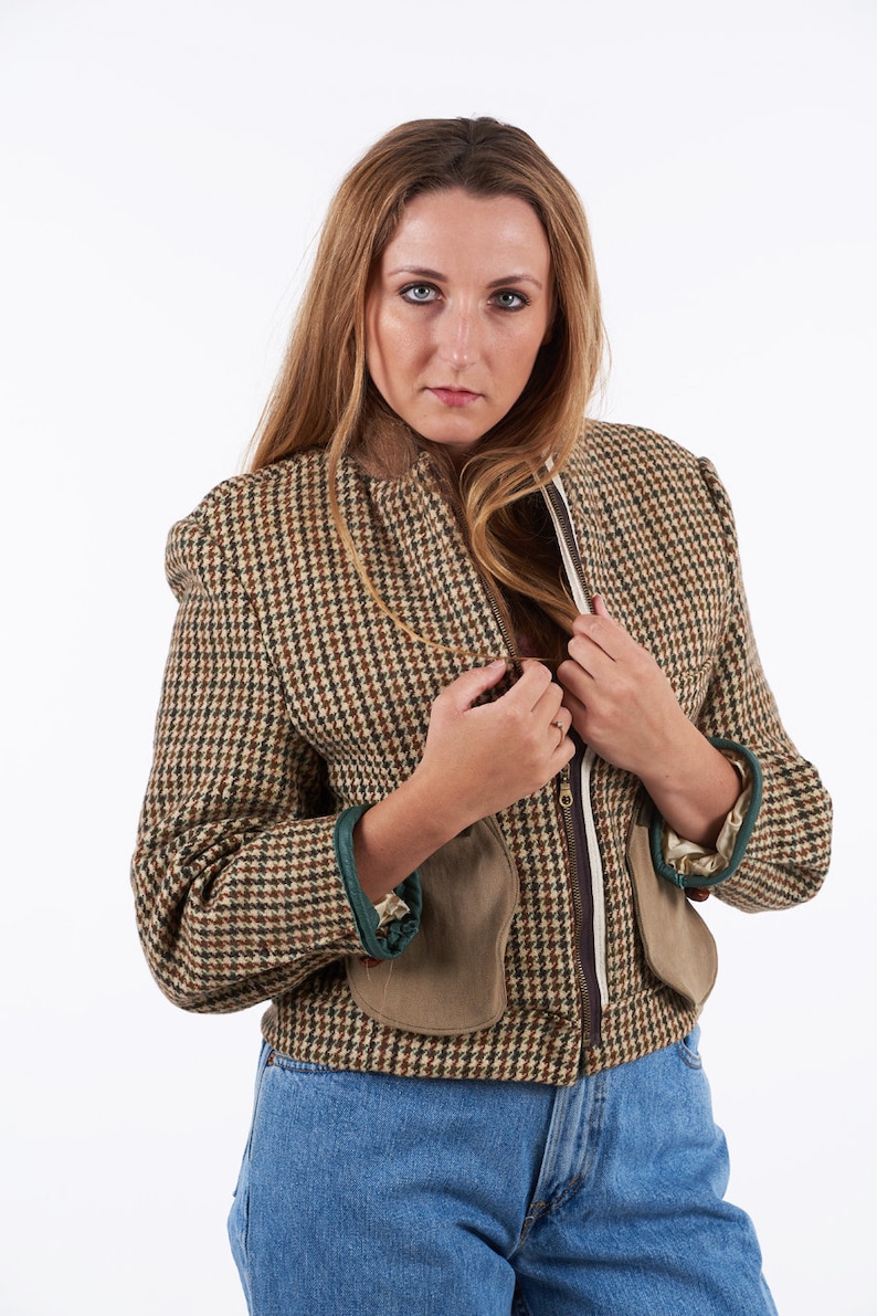 dogtooth tweed jacket